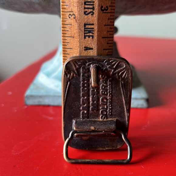 VTG Brass & Wood Harmony  Belt Buckle - Picture 4 of 4